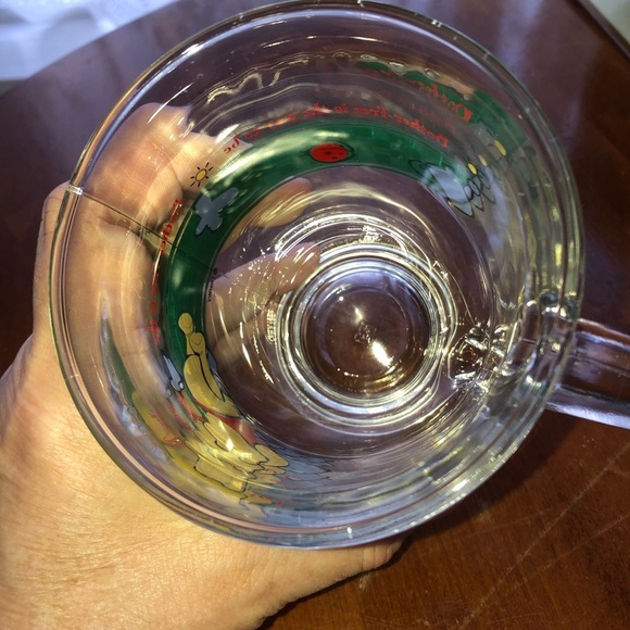 Vintage 90s Disney Winnie the Pooh glass cup- bother free is the way to be. - Picture 7 of 11